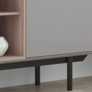Commode INOXO 2 Portes 1 Tiroir Gris Clair/chêne Jackson magasins pour 10