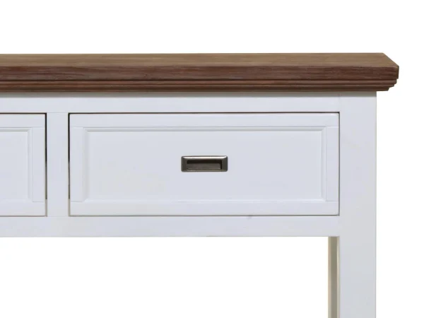 exclusivement disponibles Console CASABLANCA 2 Tiroirs Havanna/blanc 3