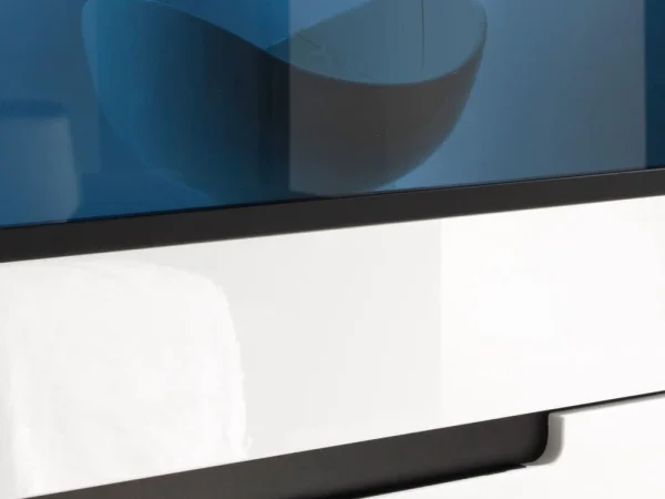 shopping pas cher Mur Tv-hifi 02 HERCULE Blanc/blanc Laqué Sans Led 4