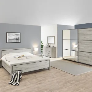 Miroir SIMONNE 107 Cm Chêne Field bas prix 12