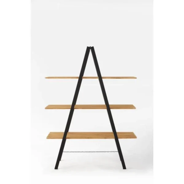 Top 10 😍 Etagère échelle Métal Noir 3 Tablettes Bois L120 X P40 X H160cm 😍 magasins pour 3