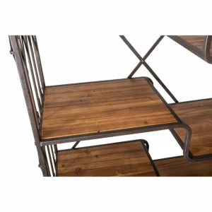 Meilleure vente 😉 Etagère Industrielle Fer Et Bois Loft Fer Et Bois Ciré L93.5 X P40 X H180 🎉 prix pas cher 6